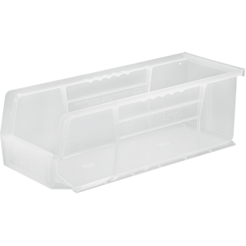 Bac transparent ultra empilable & suspendable, 5-1/2" la, 5" h x 14-3/4" p, Transparent Absolute Business Supply