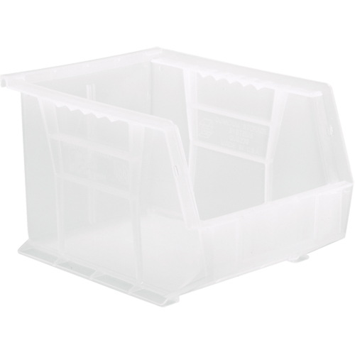 Clear-View Ultra Stack & Hang Bin, 8-1/4" W x 7" H x 10-3/4" D, Clear Absolute Business Supply