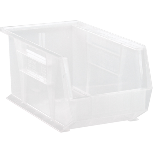 Clear-View Ultra Stack & Hang Bin, 8-1/4" W x 7" H x 14-3/4" D, Clear Absolute Business Supply