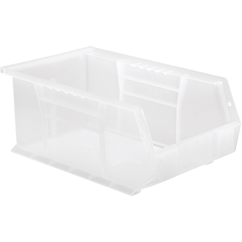 Clear-View Ultra Stack & Hang Bin, 8-1/4" W x 6" H x 13-5/8" D, Clear Absolute Business Supply