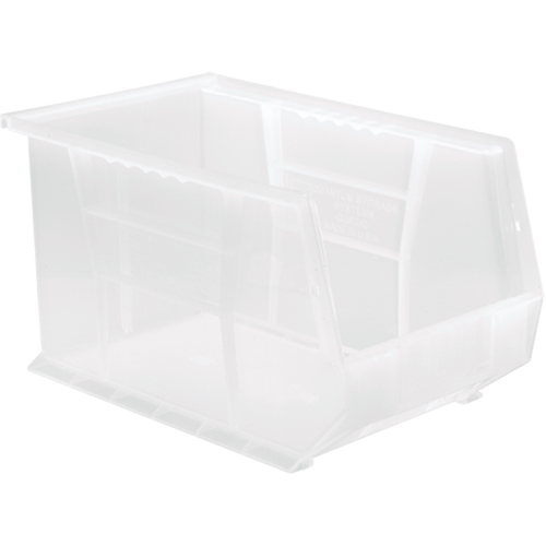 Clear-View Ultra Stack & Hang Bin, 8-1/4" W x 8" H x 13-5/8" D, Clear Absolute Business Supply