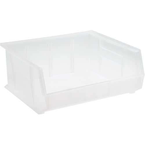 Bac transparent ultra empilable & suspendable, 16-1/2" la, 7" h x 14-3/4" p, Transparent Absolute Business Supply