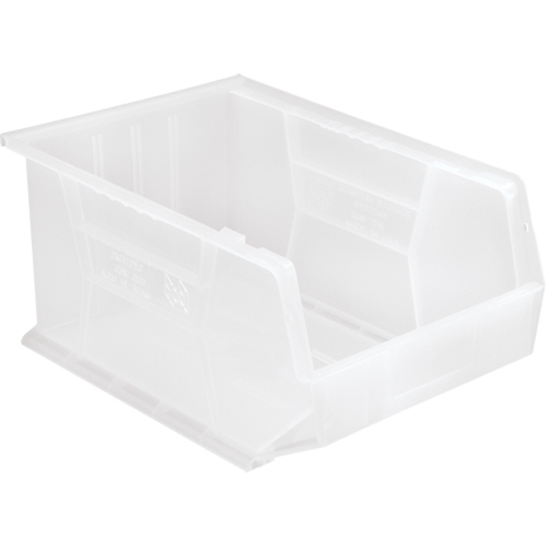 Clear-View Ultra Stack & Hang Bin, 11" W x 8" H x 16" D, Clear Absolute Business Supply