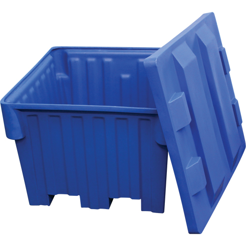 Nesting Forklift Bin, 42" W x 48" D x 30" H, Blue Absolute Business Supply