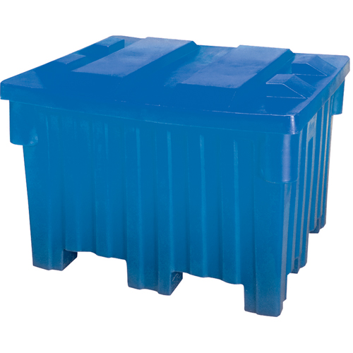 Nesting Forklift Bin, 42" W x 48" D x 30" H, Blue Absolute Business Supply