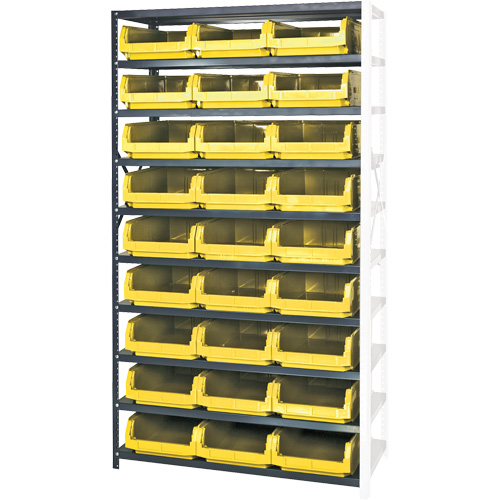 &eacute;l&eacute;ment de rayonnage avec bacs empilables, Acier, Bac Magnum, Capacit&eacute; 650 lb, 42" la x 76" h Absolute Business Supply