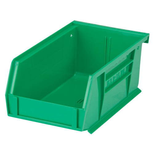 Bac empilable & &agrave; suspendre, 4-1/8" la, 3" h x 7-3/8" p, Vert Absolute Business Supply