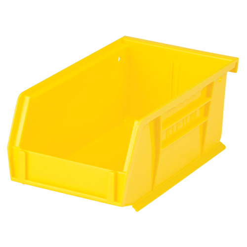 Stack & Hang Bin, 4-1/8" W x 3" H x 7-3/8" D, Yellow Absolute Business Supply