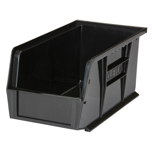 Bac empilable & &agrave; suspendre, 5-1/2" la, 5" h x 10-7/8" p, Noir Absolute Business Supply