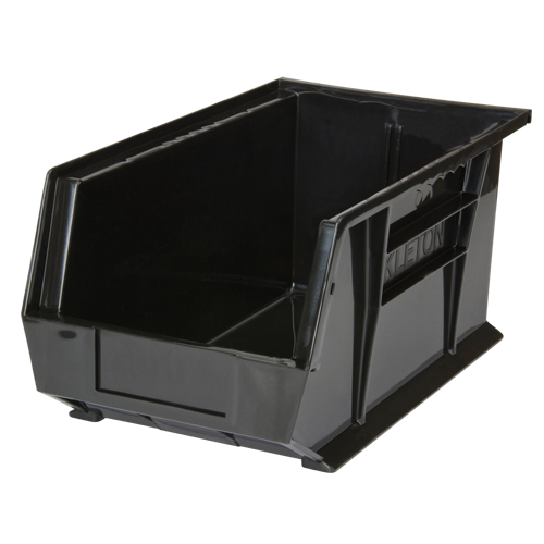 Stack & Hang Bin, 8-1/4" W x 7" H x 14-3/4" D, Black Absolute Business Supply