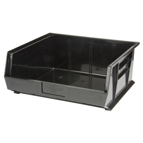 Bac empilable & &agrave; suspendre, 16-1/2" la, 7" h x 14-3/4" p, Noir Absolute Business Supply