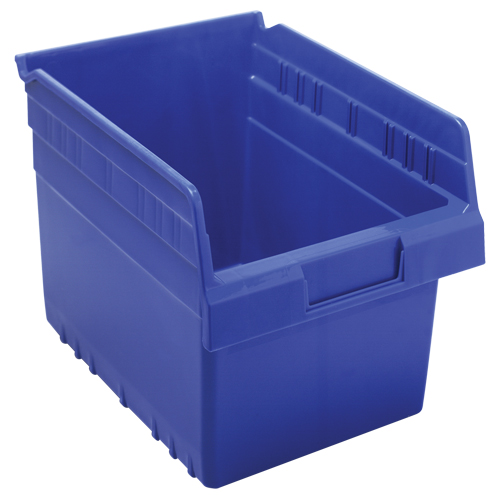 Bacs pour &eacute;tag&egrave;re Store-Max, 8-3/8" la x 8" H x 11-5/8" p, Bleu, Capacit&eacute; 44 lb Absolute Business Supply
