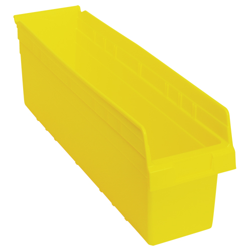 Bacs pour &eacute;tag&egrave;re Store-Max, 6-5/8" la x 8" H x 23-5/8" p, Jaune, Capacit&eacute; 68 lb Absolute Business Supply