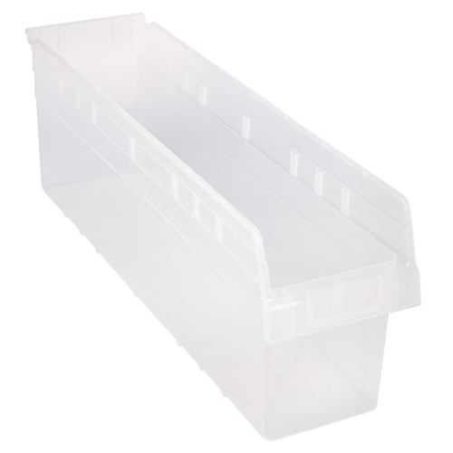 Bacs pour &eacute;tag&egrave;re Store-Max, 6-5/8" la x 8" H x 23-5/8" p, Transparent, Capacit&eacute; 68 lb Absolute Business Supply