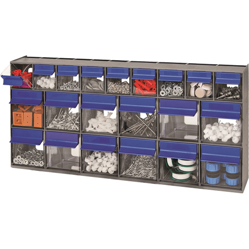Tilt Bins Unit, 23-5/8" W x 3-5/8" D x 11-1/6" H, 21 Drawers Absolute Business Supply