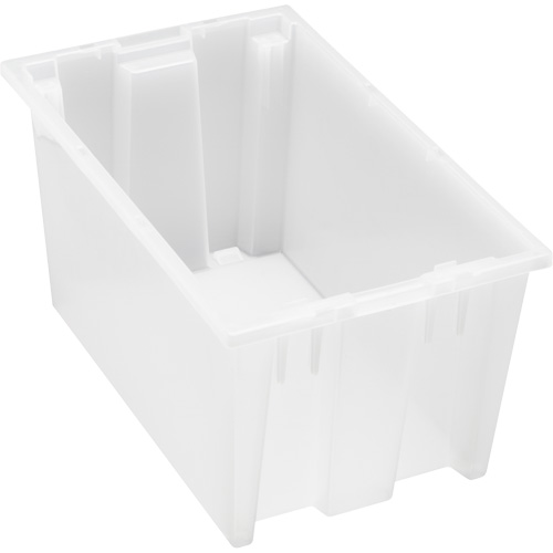 Contenant robuste Stack & Nest, 9" x 11" x 18", Transparent Absolute Business Supply