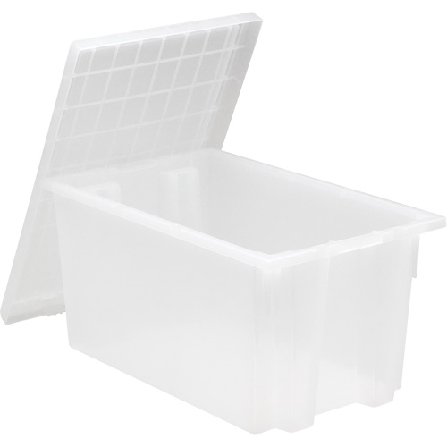 Contenant robuste Stack & Nest, 10" x 15,5" x 19,5", Transparent Absolute Business Supply