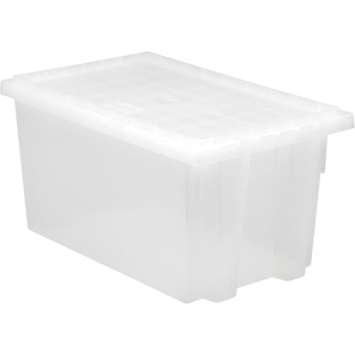 Contenant robuste Stack & Nest, 10" x 15,5" x 19,5", Transparent Absolute Business Supply