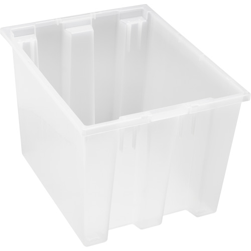 Contenant robuste Stack & Nest, 13" x 15,5" x 19,5", Transparent Absolute Business Supply