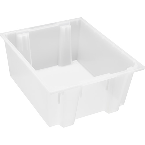 Contenant robuste Stack & Nest, 10" x 19,5" x 23,5", Transparent Absolute Business Supply