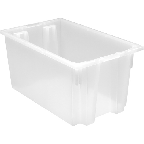 Contenant robuste Stack & Nest, 12" x 15,5" x 23,5", Transparent Absolute Business Supply