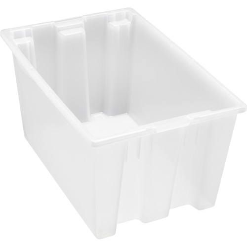 Contenant robuste Stack & Nest, 15" x 19,5" x 29,5", Transparent Absolute Business Supply