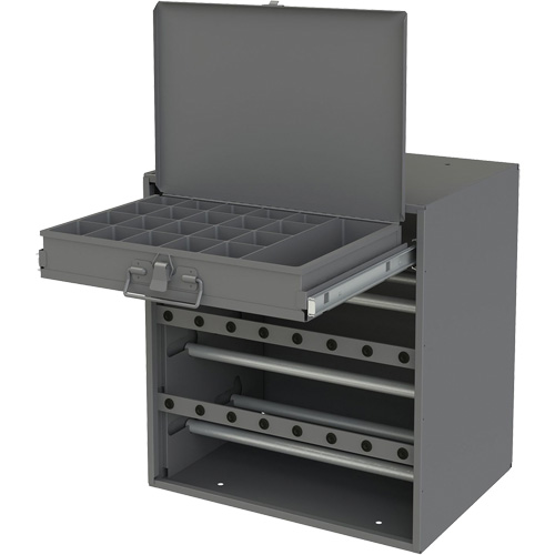 Armoire d'entreposage pour fil et borne, Acier, 1 tiroirs, 15-9/16" x 11-7/8" x 16-3/8", Gris Absolute Business Supply