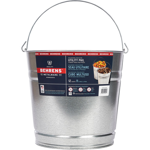 Pail, Galvanized Steel, 11 L Absolute Business Supply