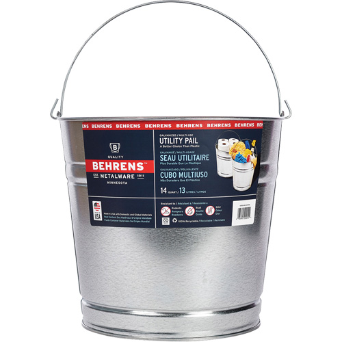 Seau, Acier galvanis&eacute;, 13 L Absolute Business Supply