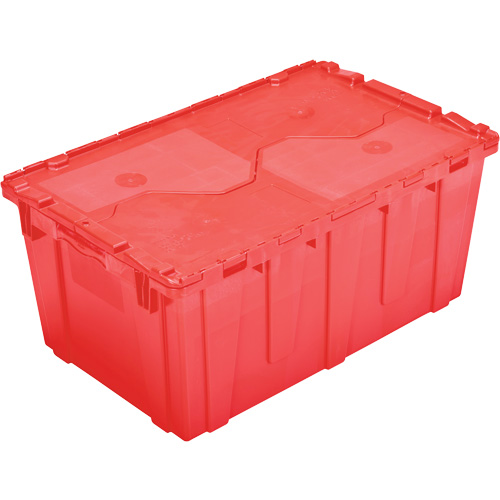 FP243C FliPak Nestable Tote, 26.9" x 16.9" x 12.1", Red Absolute Business Supply
