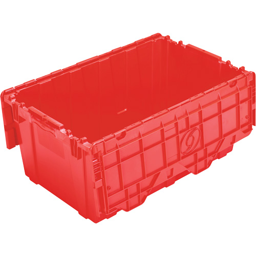 FP243C FliPak Nestable Tote, 26.9" x 16.9" x 12.1", Red Absolute Business Supply