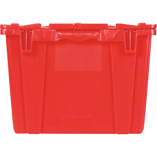 FP243C FliPak Nestable Tote, 26.9" x 16.9" x 12.1", Red Absolute Business Supply