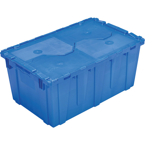 FP243C FliPak Nestable Tote, 26.9" x 16.9" x 12.1", Blue Absolute Business Supply