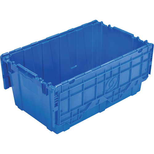 FP243C FliPak Nestable Tote, 26.9" x 16.9" x 12.1", Blue Absolute Business Supply