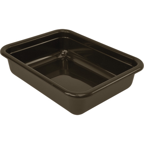 All-Purpose Flat-Bottom Storage Tub, 5" H x 17" D x 22" L, Plastic, Grey Absolute Business Supply