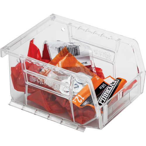Bacs tr&egrave;s transparents Ultra, 4-1/8" la, 3" h x 5-3/8" p, Transparent Absolute Business Supply