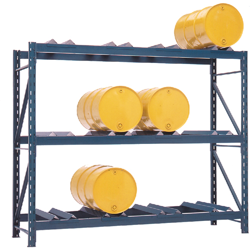 Drum Storage Racks, 12 Drums, 112" W x 36" D x 96" H Absolute Business Supply