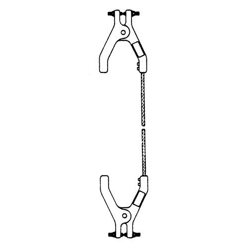 Assemblages robustes de c&acirc;bles de masse et de mise &agrave; la terre - Raccordement &agrave; deux pinces Absolute Business Supply
