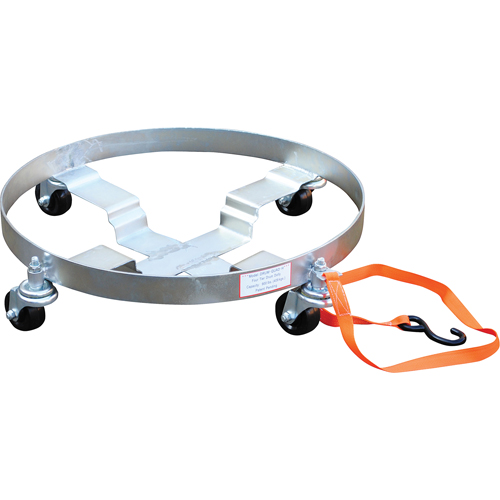 Multi-Tier Drum Dollies, Steel, 900 lbs. Capacity, 23-1/2" Diameter, Rubber Casters Absolute Business Supply