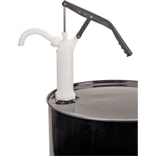 Pompe &agrave; baril de type levier, PTFE, 14 oz/course, Pour barils de 5-55 gal. Absolute Business Supply