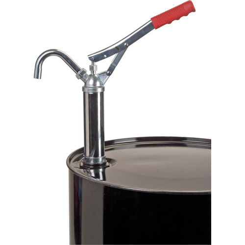 Pompe &agrave; baril de type levier, Acier, 11 oz/course, Pour barils de 30-55 gal. Absolute Business Supply