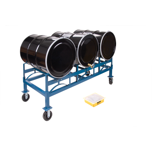 Drum Stacking Rack, 3 Drums, 2400 lbs. Capacity, 71-1/2" W x 30" D x 12-1/2" H Absolute Business Supply