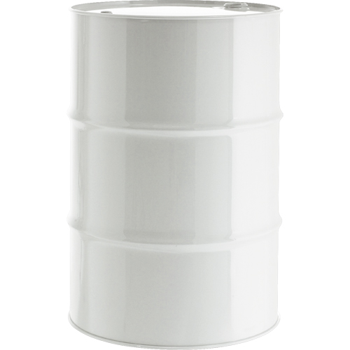 Barils en acier, 55 gal. US (45,8 gal. imp.), Doubl&eacute;, Blanc, Dessus ferm&eacute;, 1A1/Y1.8/300, Calibre 16 Absolute Business Supply