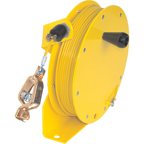 Static Grounding Hand Wind Reels, 50' Length Absolute Business Supply