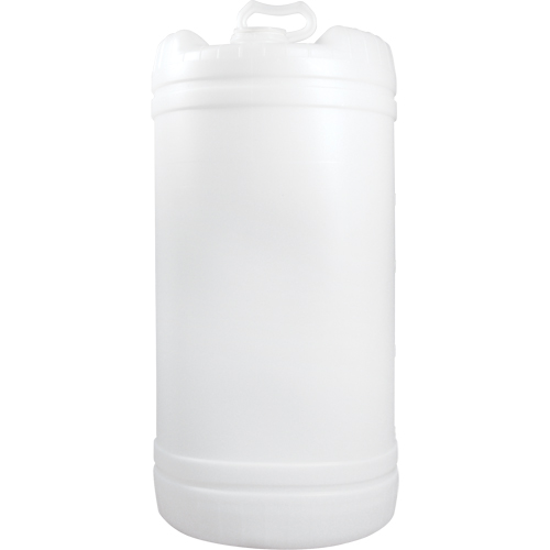 Barils en poly&eacute;thyl&egrave;ne &agrave; ouverture &eacute;troite, 15 gal. US (12,49 gal. imp.), Dessus ferm&eacute;, Naturel Absolute Business Supply