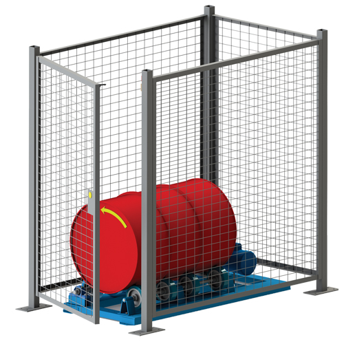 Stationary Drum Roller - Guard Enclosure Absolute Business Supply