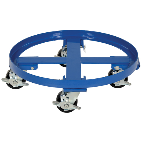 Heavy Duty Drum Dolly, Steel, 2000 lbs. Capacity, 24-1/8" Diameter, Phenolic Casters Absolute Business Supply