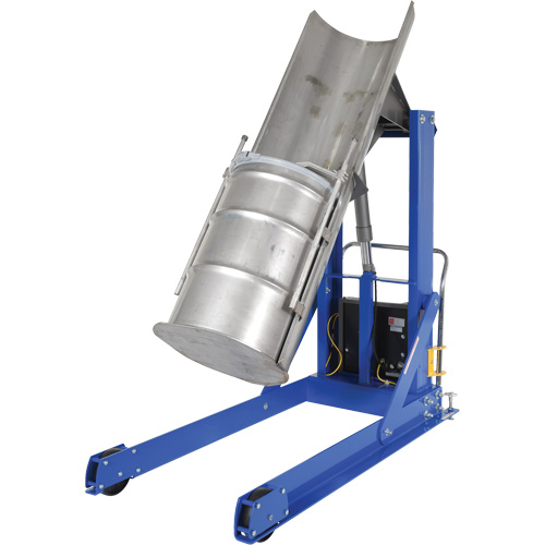 Portable Hydraulic Drum Dumper, For 30 - 55 US Gal. (25 - 45.8 Imperial Gal.) Absolute Business Supply