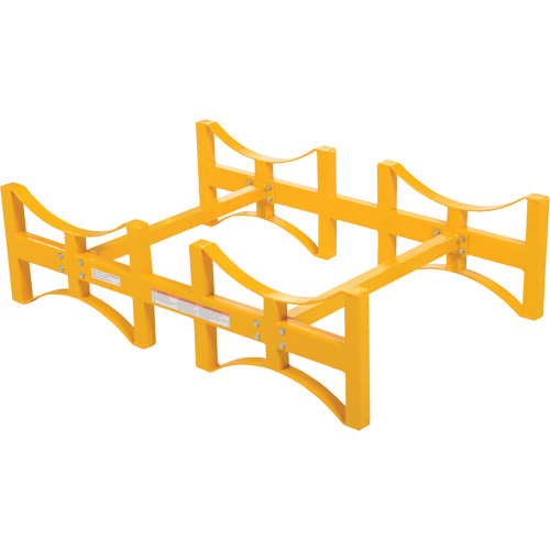 Steel Stackable Drum Rack, 2 Drums, 1600 lbs. Capacity, 45-1/2" W x 29-7/8" D x 12-3/4" H Absolute Business Supply