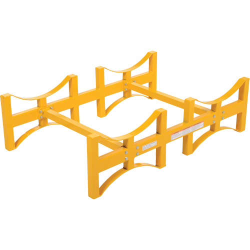 Steel Stackable Drum Rack, 2 Drums, 1600 lbs. Capacity, 45-1/2" W x 29-7/8" D x 12-3/4" H Absolute Business Supply